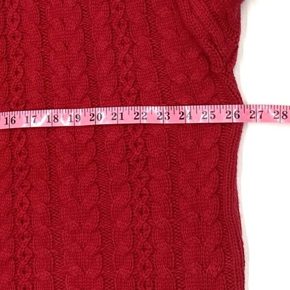 RALPH LAUREN Cable-Knit Turtleneck Sweater In Red SZ 2X - Picture 5 of 5